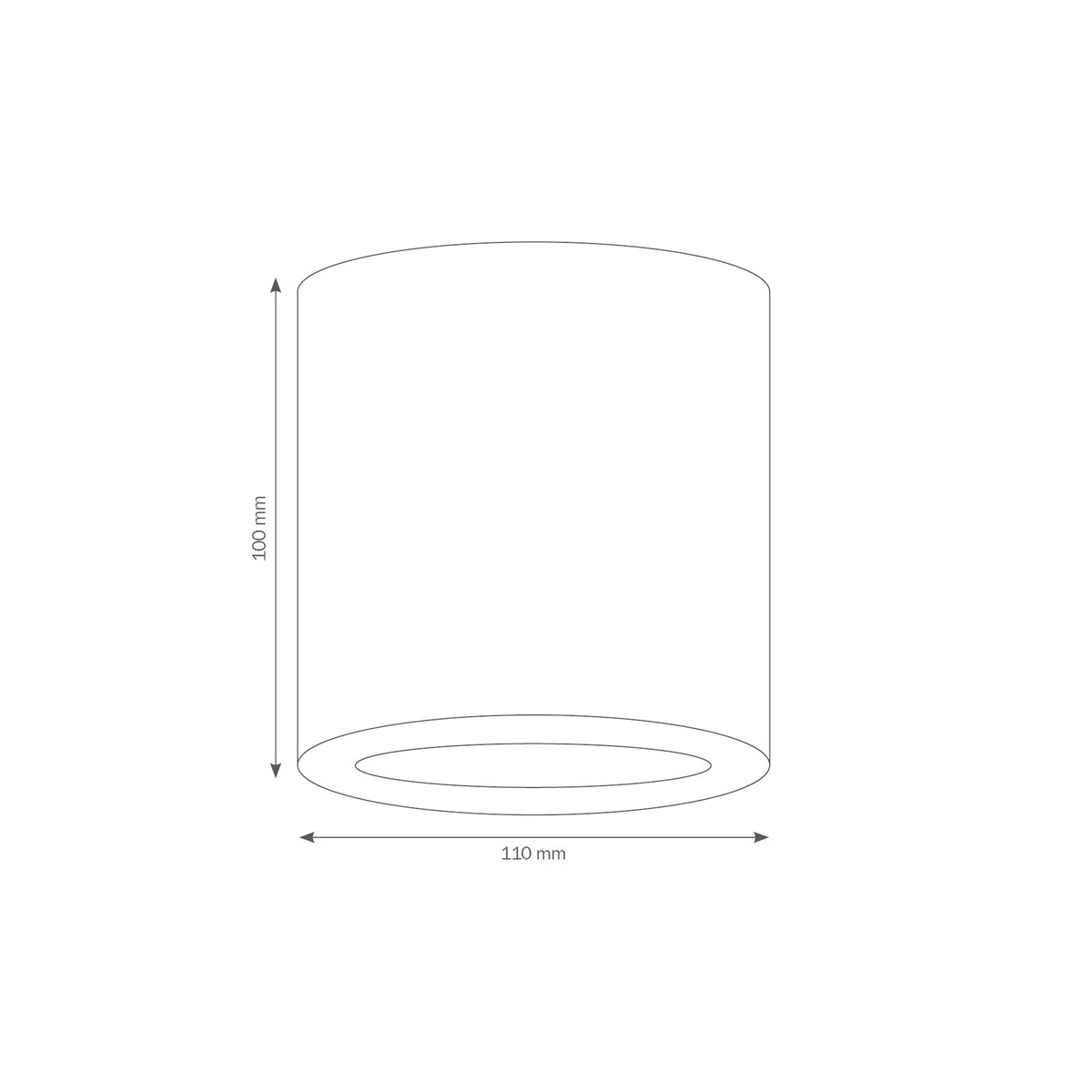 LCD Außenleuchten 065 Deckenleuchte, Maßzeichnung