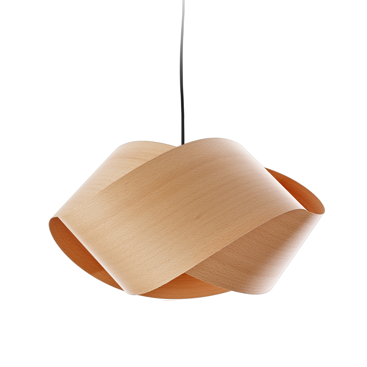 LZF Lamps Nut Pendelleuchte, Kabel: schwarz, Buche