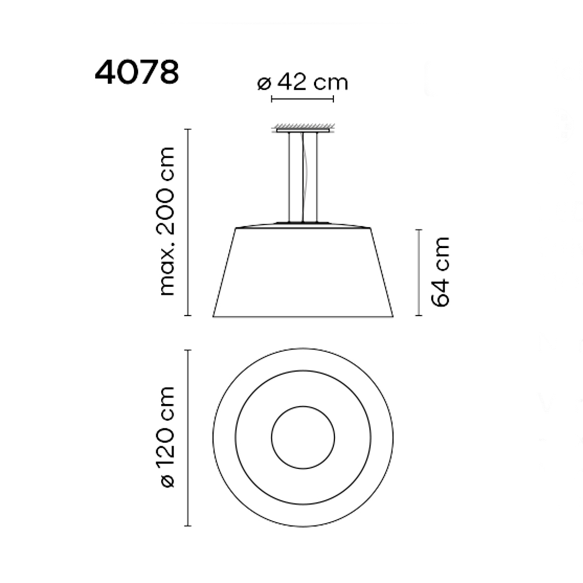 Vibia Wind 4078 LED Pendelleuchte