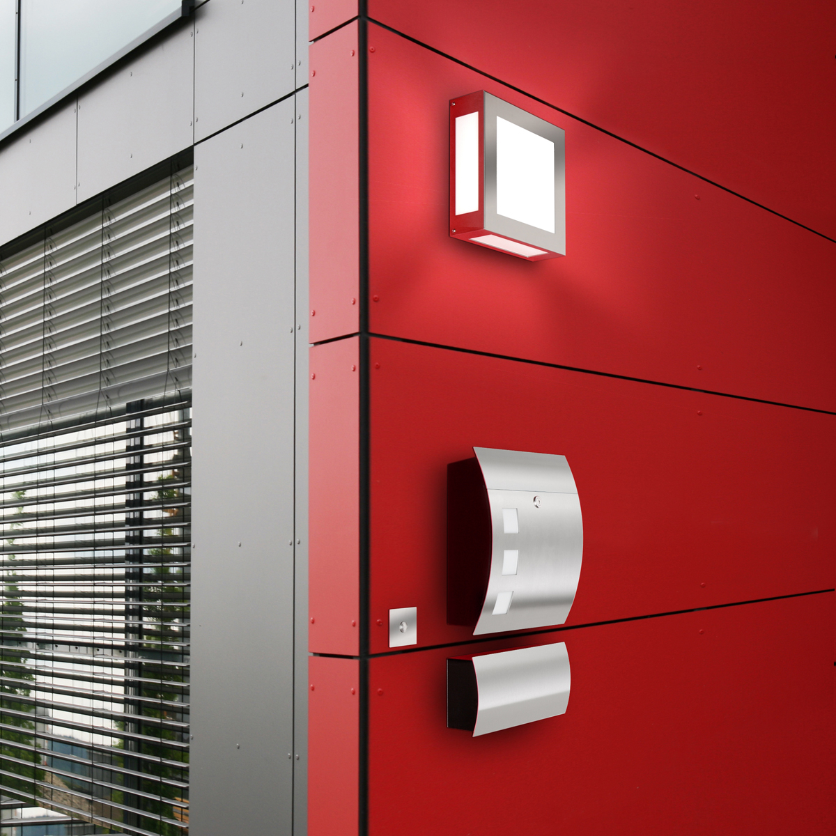 CMD Leuchten 50/78 Zeitungsfach, Edelstahl