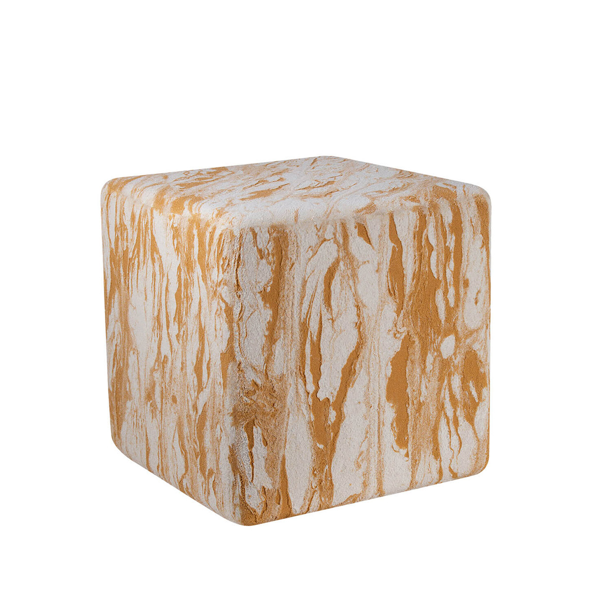Epstein-Design Würfel Sahara LED Akkuleuchte, 35 cm, Sandstein