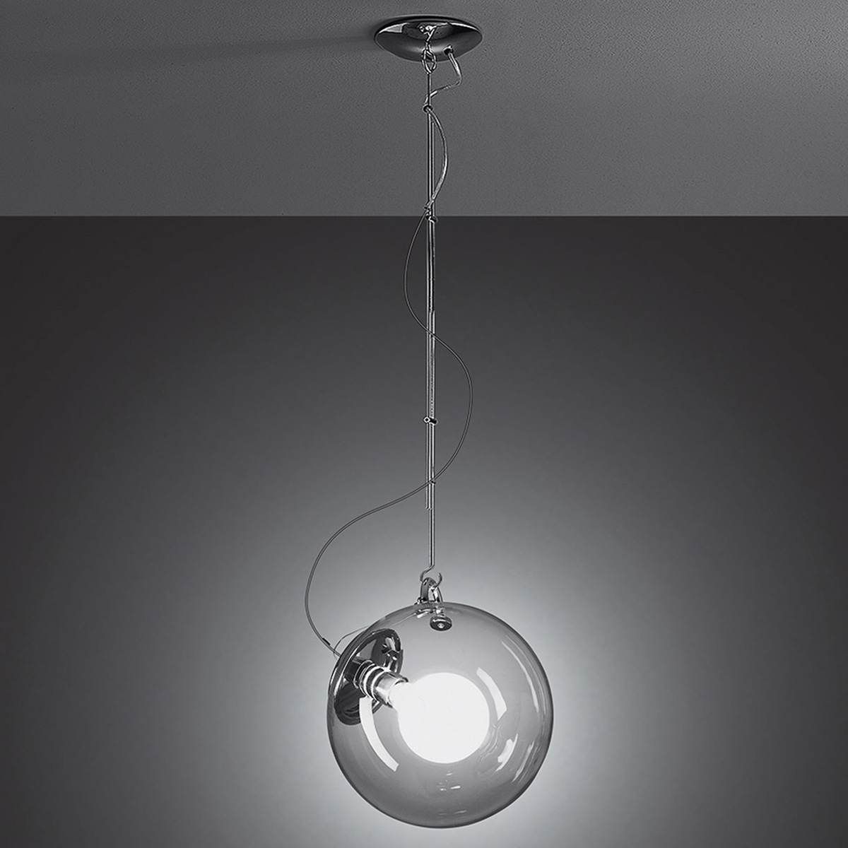 Artemide Miconos Sospensione, Chrom poliert