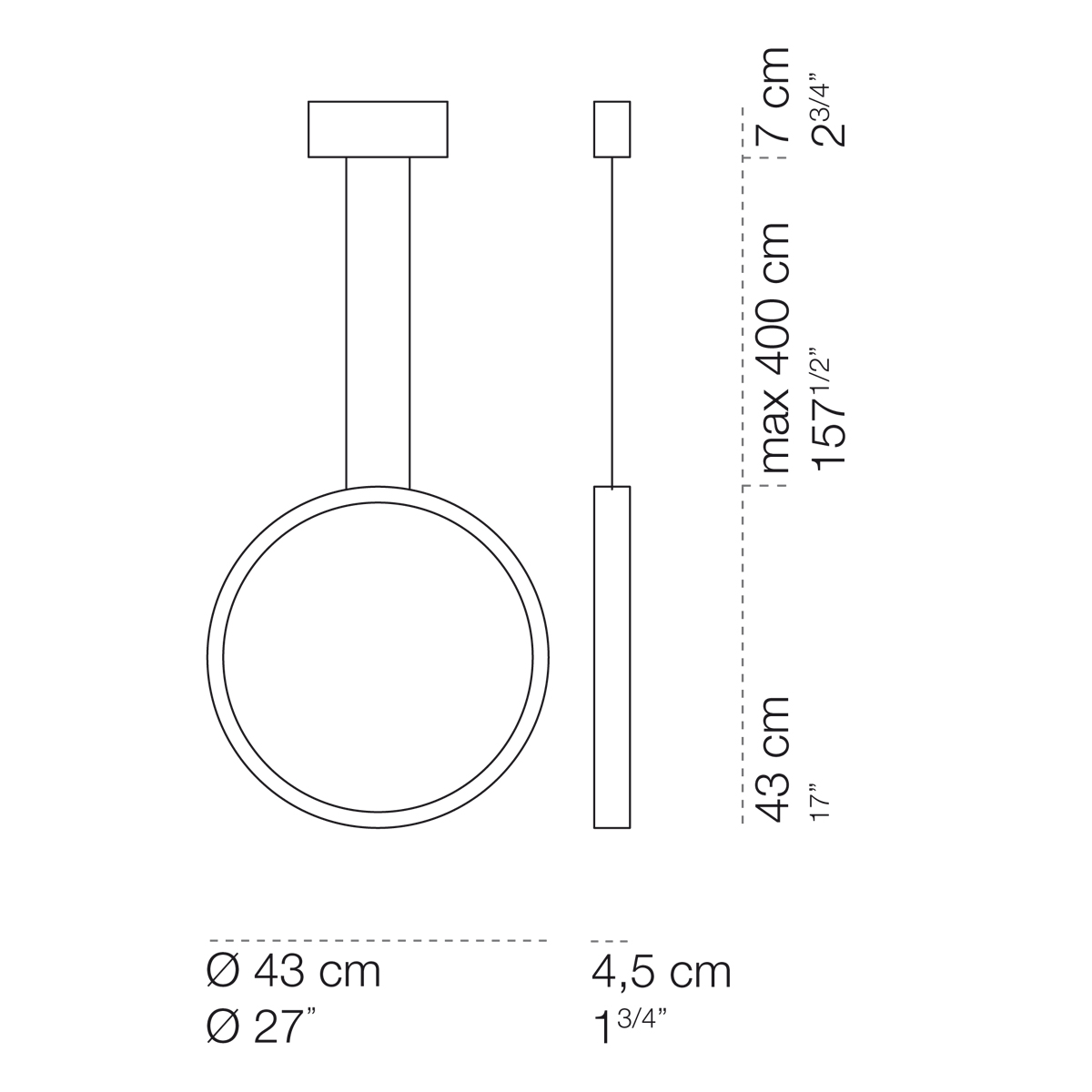 Cini & Nils Assolo Sospesa, Ø: 43 cm