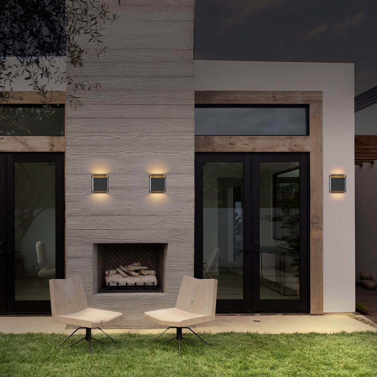 LCD Außenleuchten 5175/5176 Up & Down LED Wandleuchte, graphit