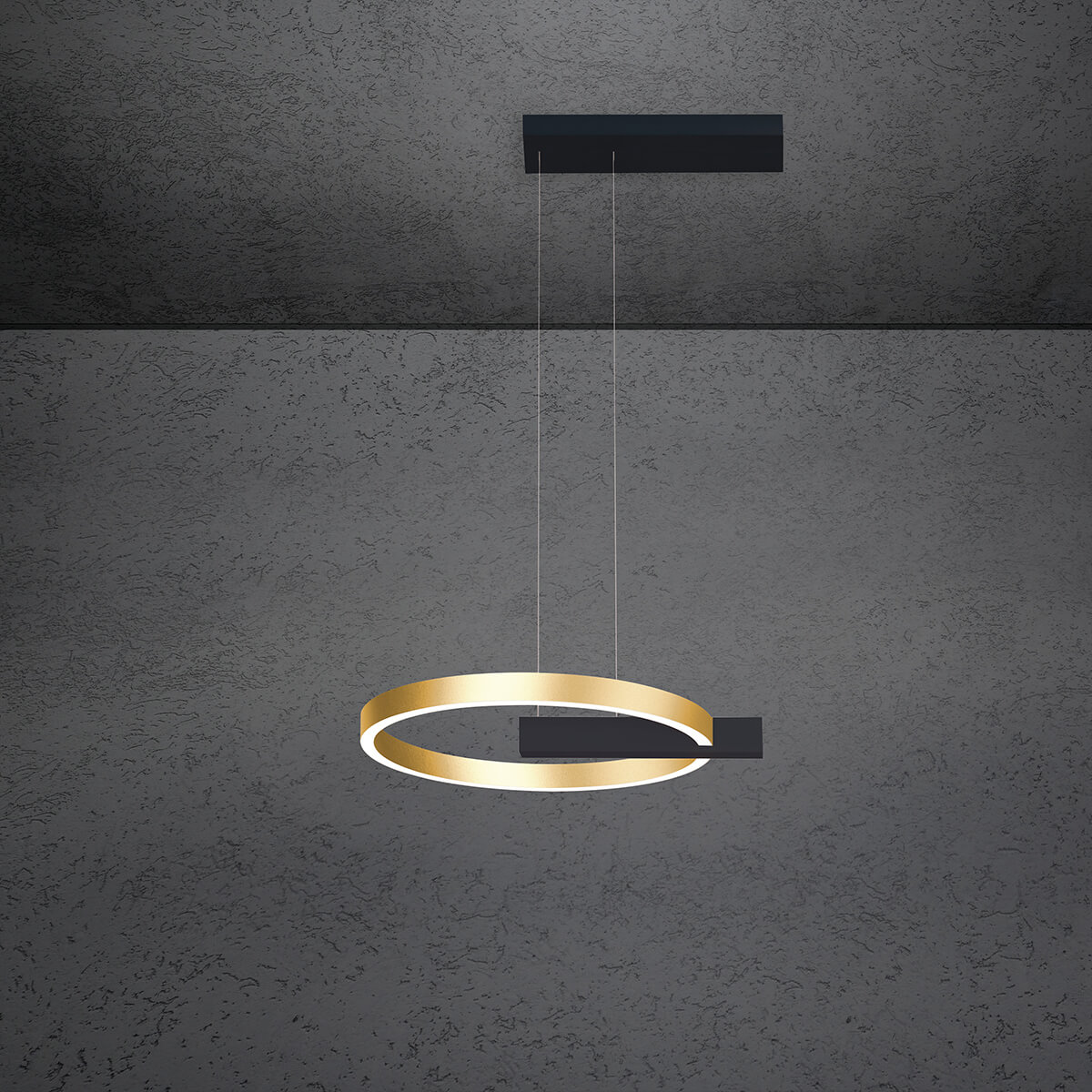 schwarz / Gold eloxal