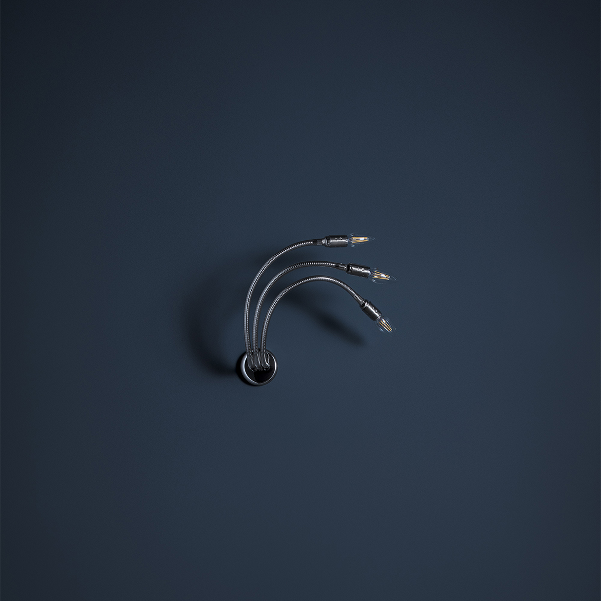 Catellani & Smith Turciù 3 / 2 Wandleuchte, 3-flg., Nickel