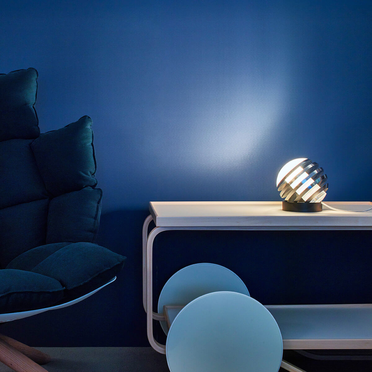 Tecnolumen Bulo LED Tischleuchte, Aluminium pur matt