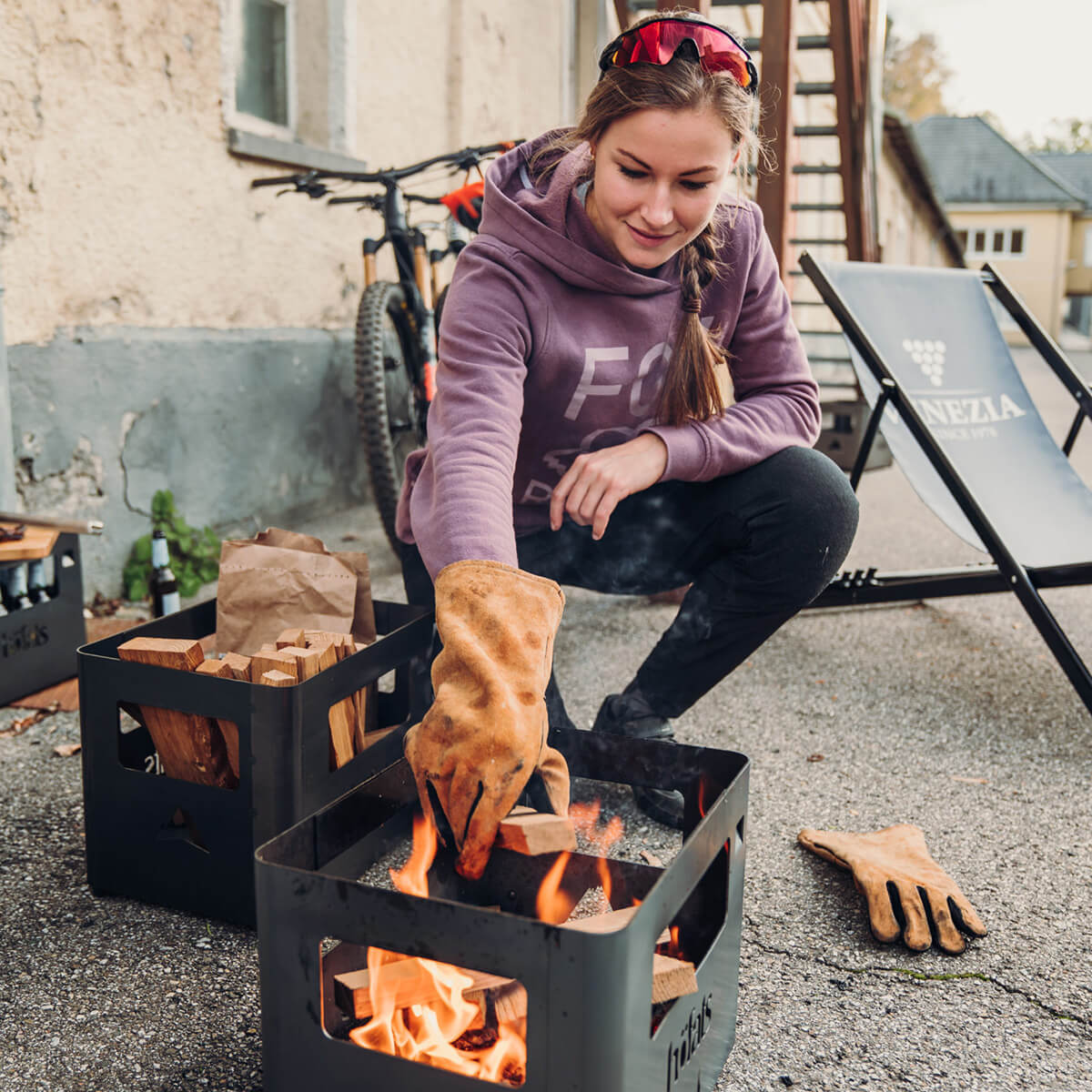 Höfats Grillhandschuhe, Naturleder