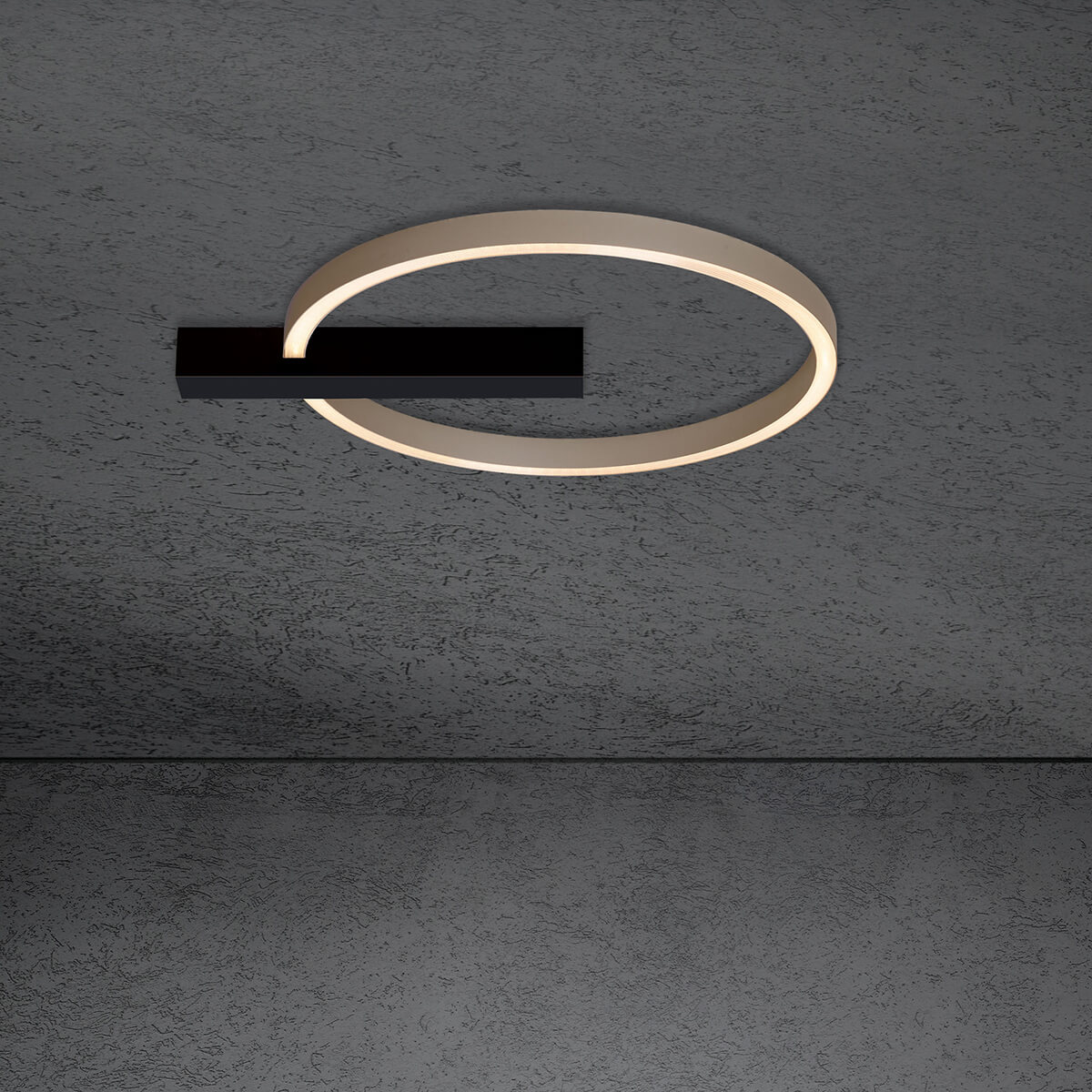 schwarz / taupe eloxal