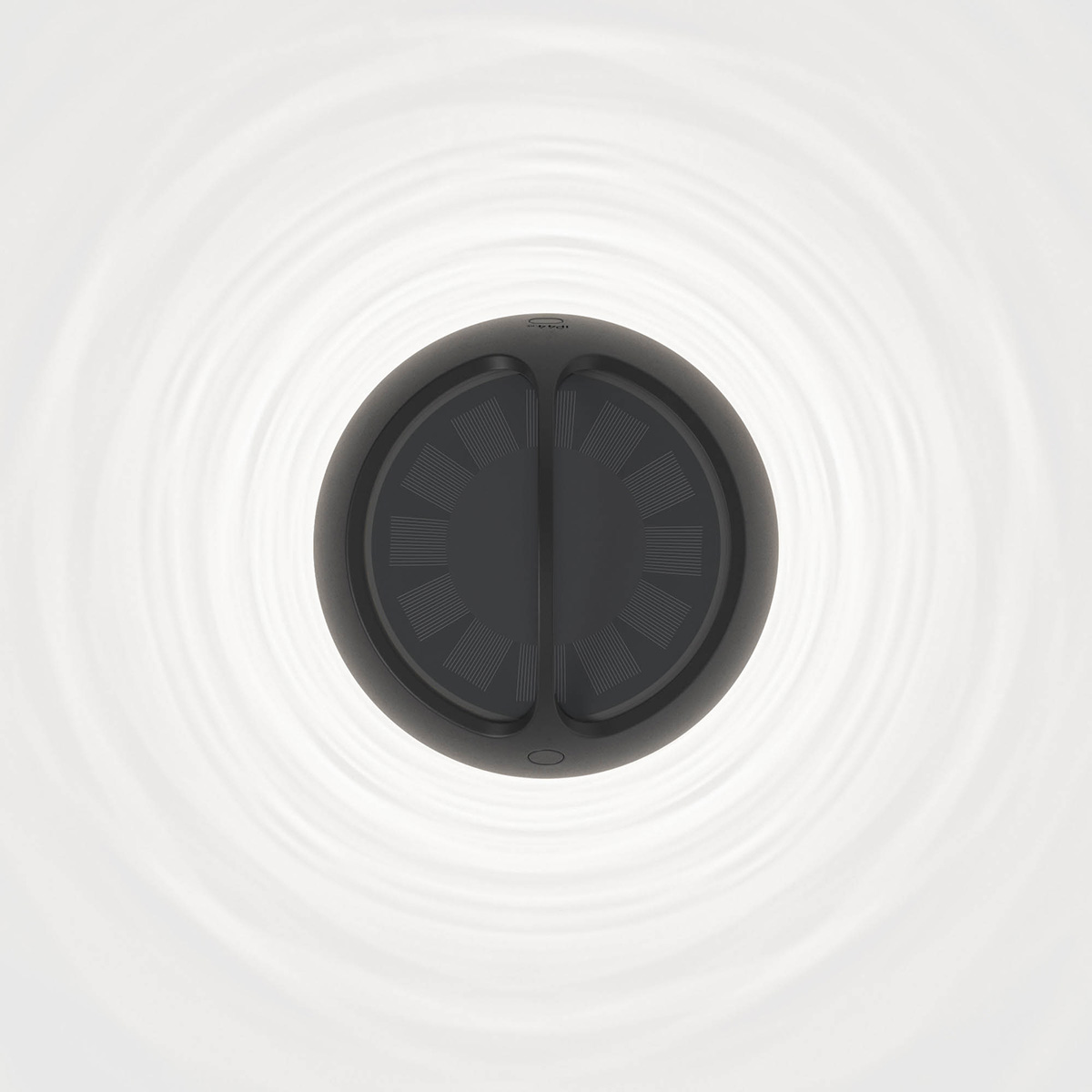 IP44.DE Aqu M LED Solar- / Akkuleuchte, jet black (schwarz), Perspektive von oben