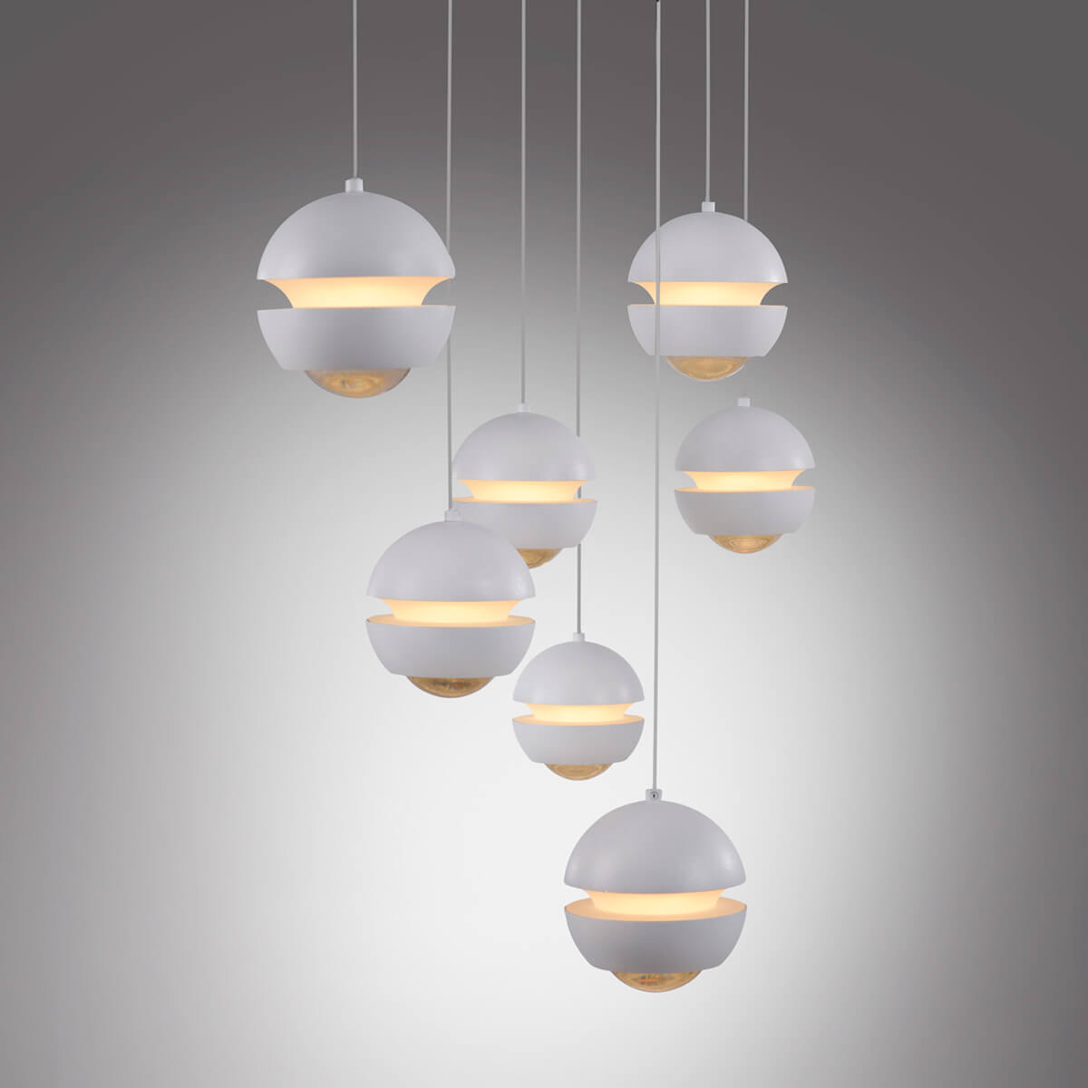 Lini LED Pendelleuchte, 7-flg.