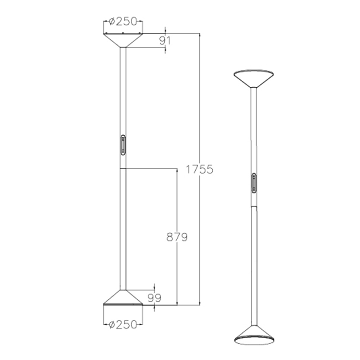 Tratto LED Deckenfluter