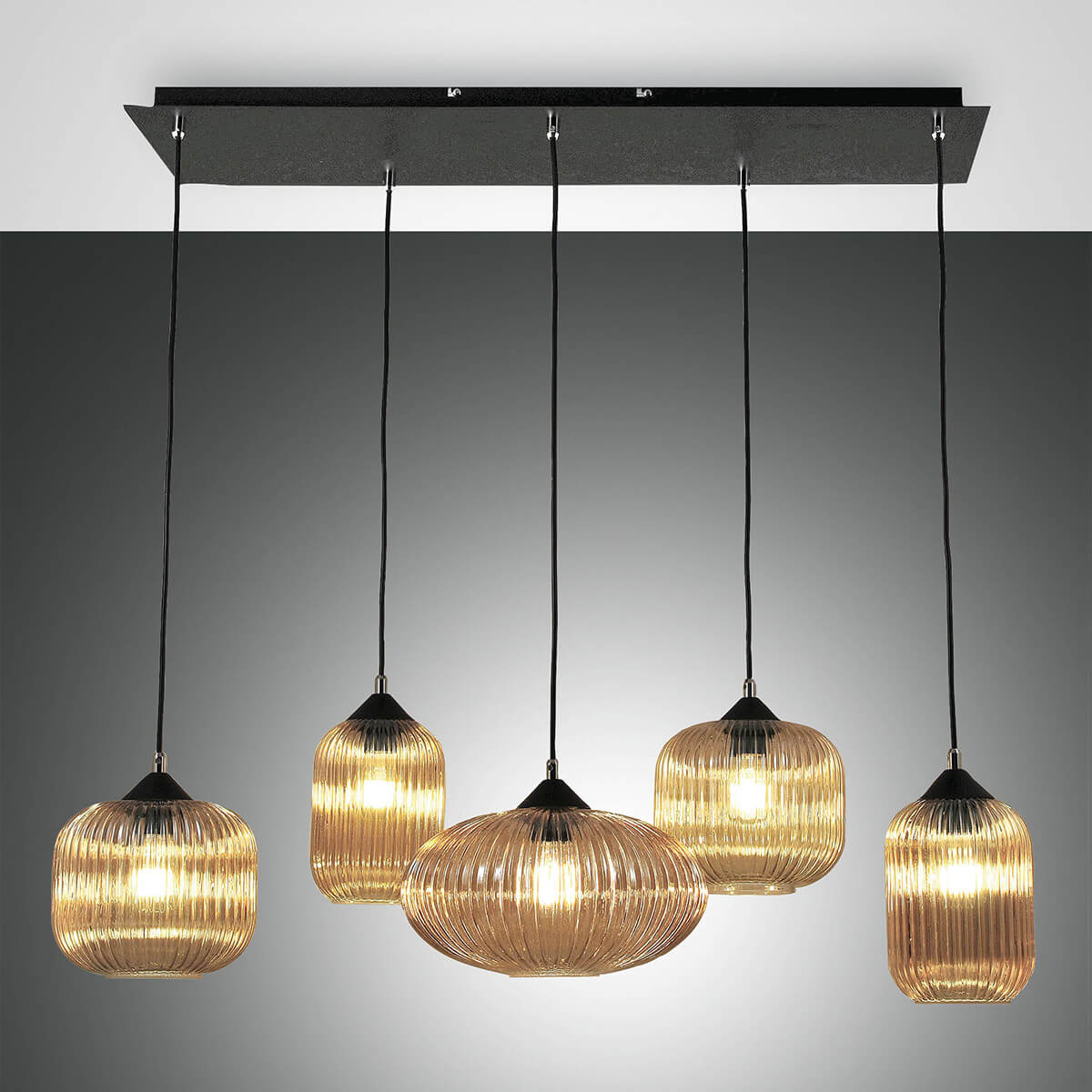 Fabas Luce Gillis Pendelleuchte, amber