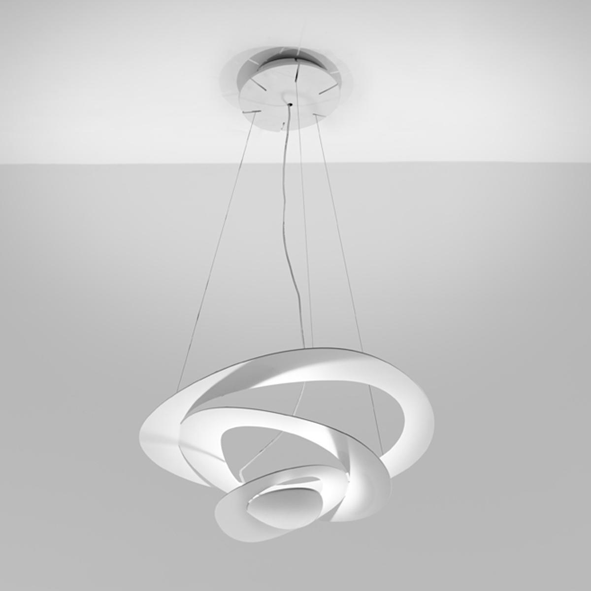 Artemide Pirce Micro LED Sospensione extern dimmbar (Push), 3000 K, weiß