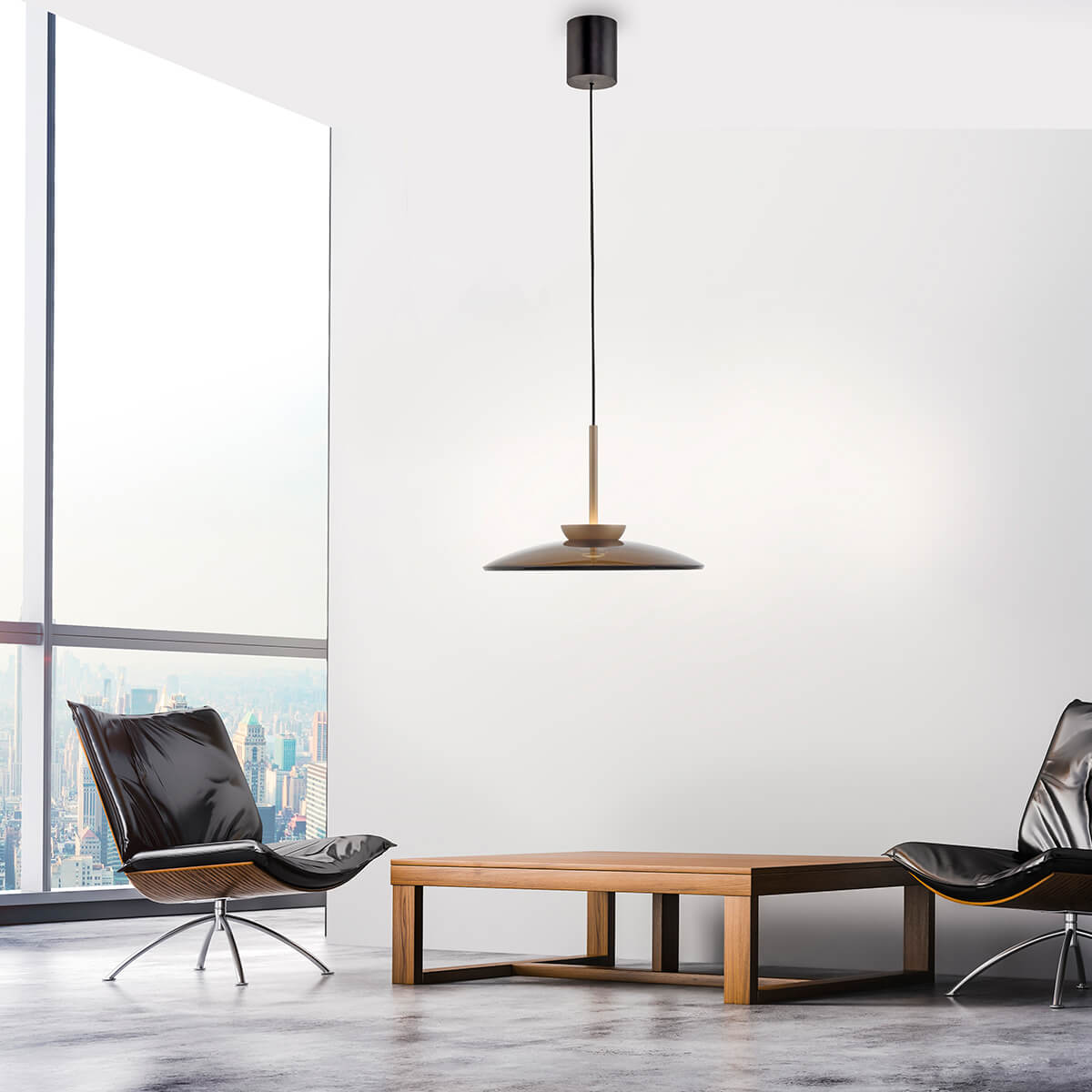 Neuhaus PURE E-Moon LED Pendelleuchte, Bronze