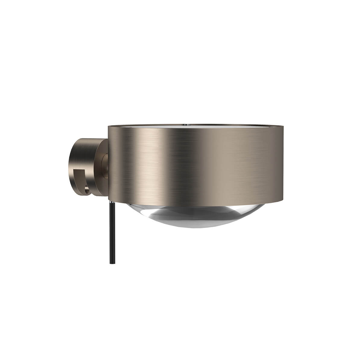 Top Light Puk Maxx Fix + Klemmleuchte, Gehäuse, Nickel matt, mit Glas satiniert / Linse klar (nicht inbegriffen)