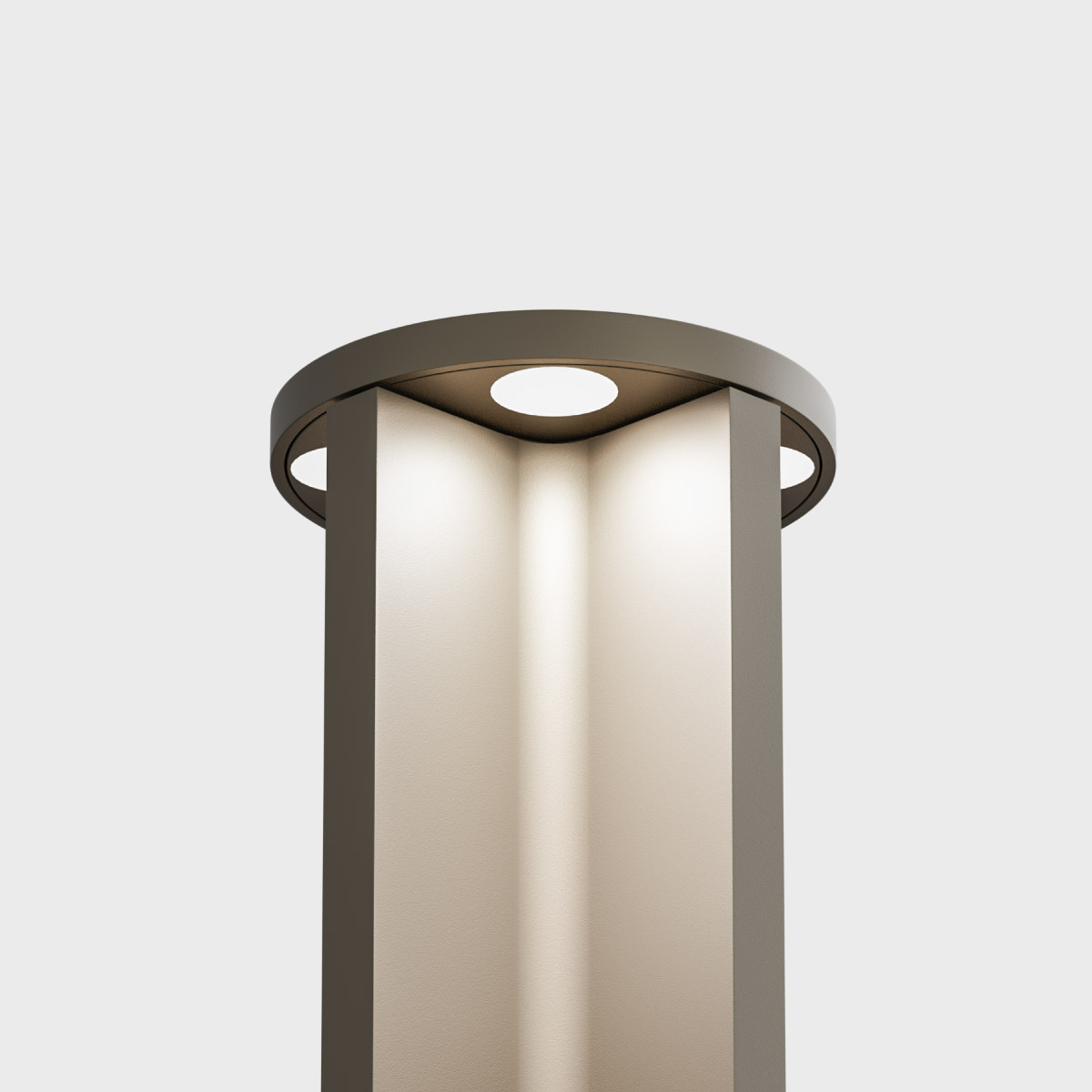 IP44.DE Mir R 70 LED Pollerleuchte, cool brown (braun)