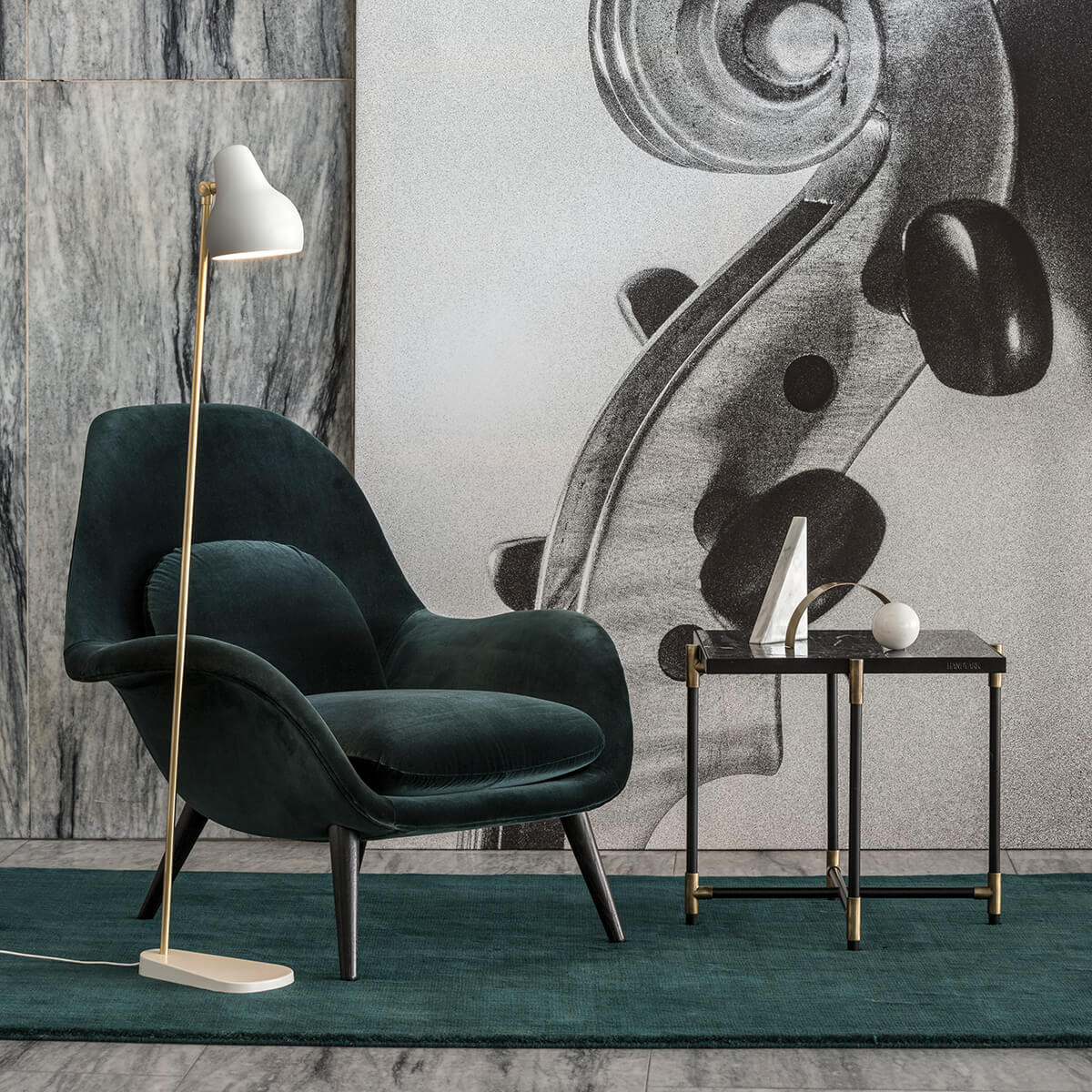 Louis Poulsen VL38 LED Stehleuchte, weiß