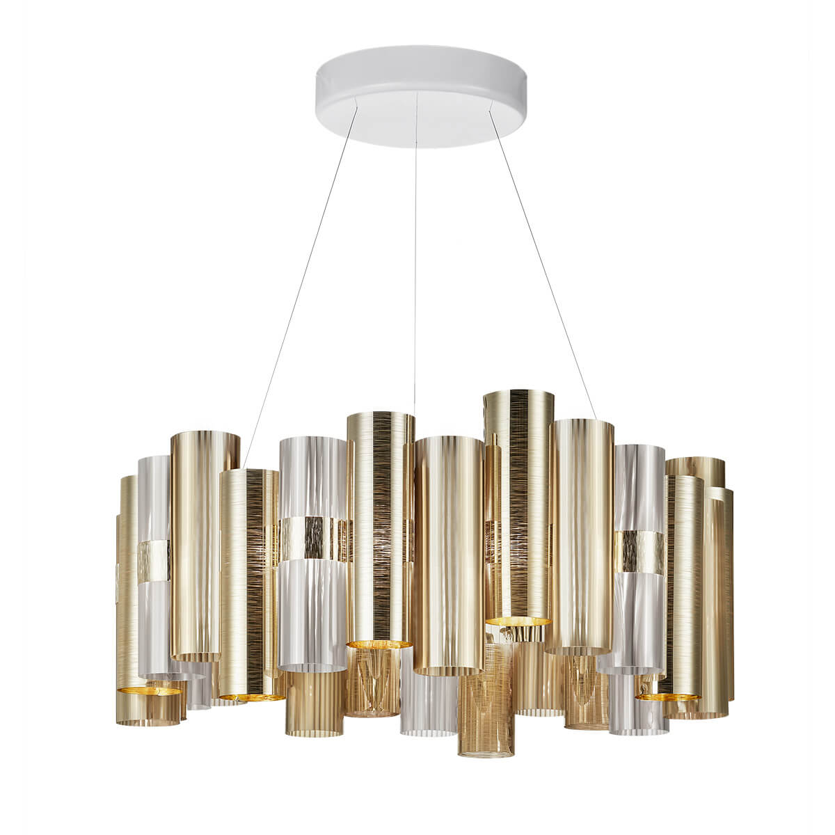 Slamp La Lollo LED Suspension Large, gold (golden/gelb)