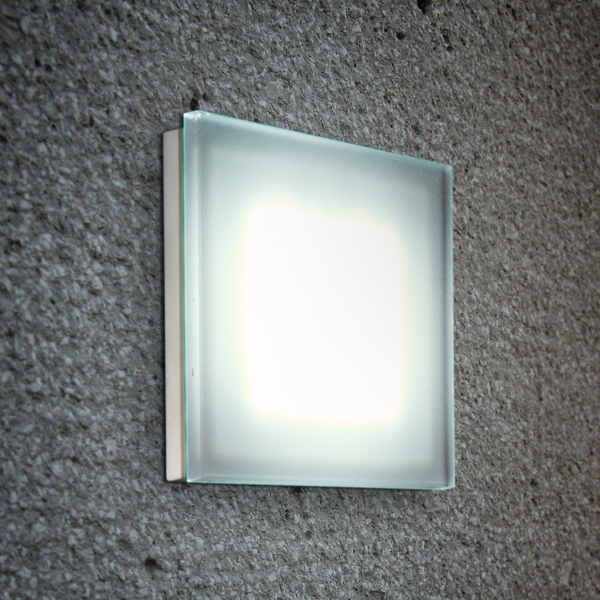 Fontana Arte Sole LED Wand- / Deckenleuchte, Siebdruckglas