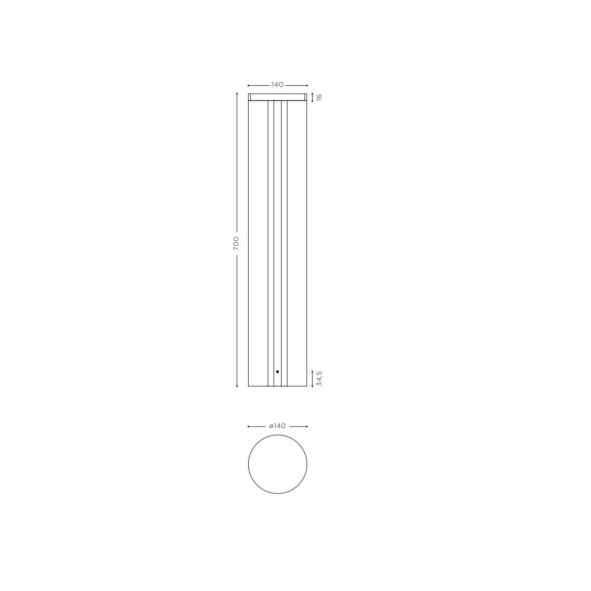 Mir R 70 LED Pollerleuchte