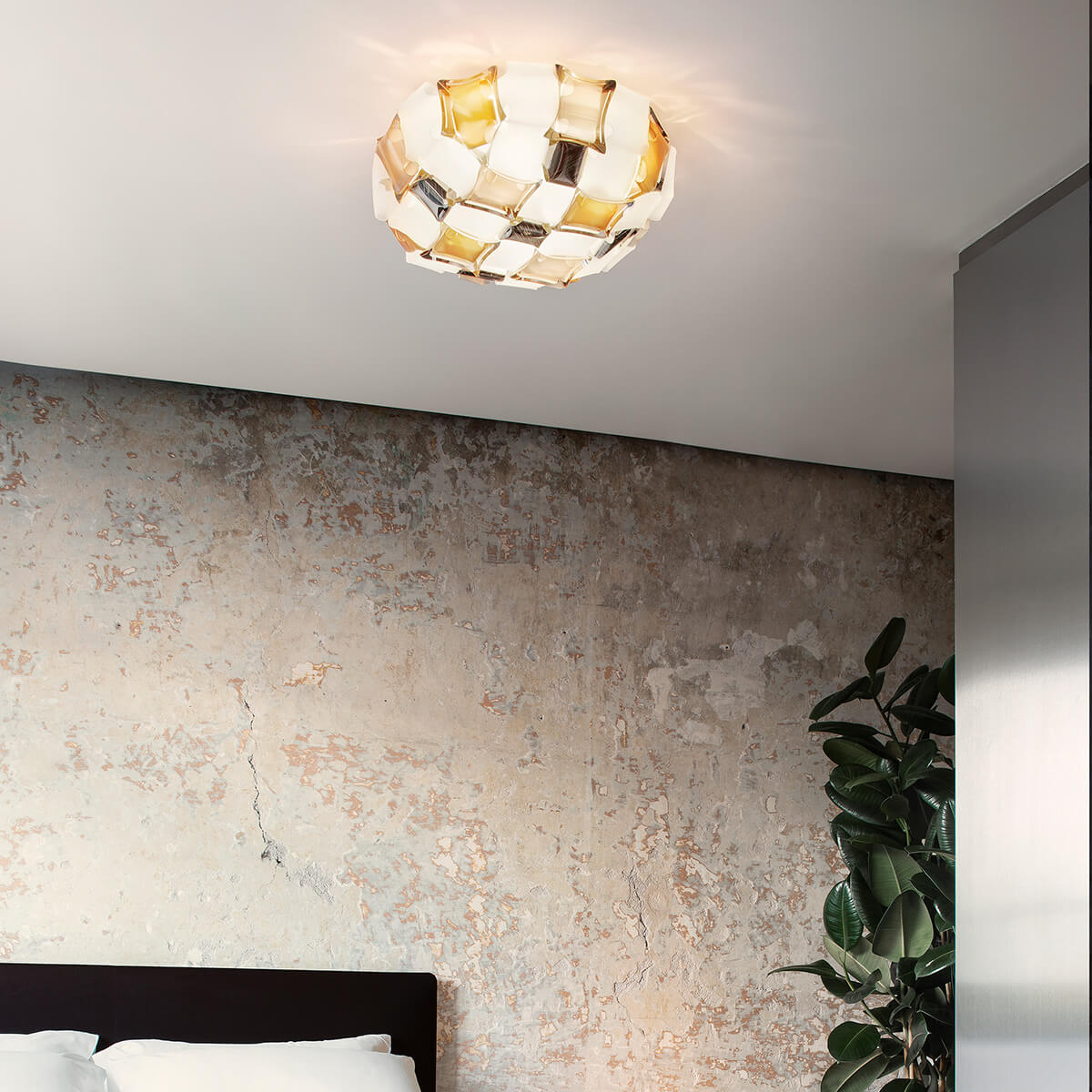 Slamp Mida Ceiling / Wall Medium, amber (bernstein)