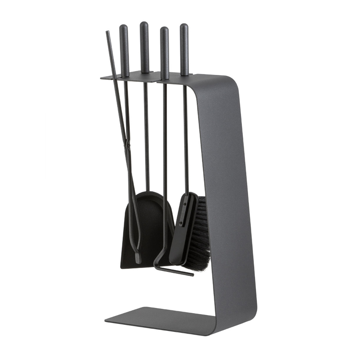 Heibi Kaminbesteck Modern I, 4-teilig, grafitgrau Kaminbesteck Modern I, 4-teilig