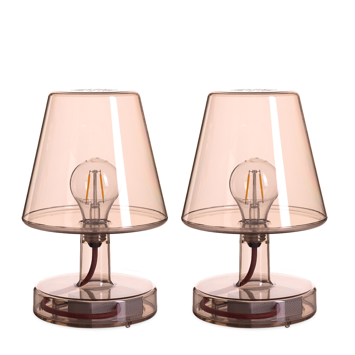 Fatboy Transloetje LED Akkuleuchte, Duo Pack, braun