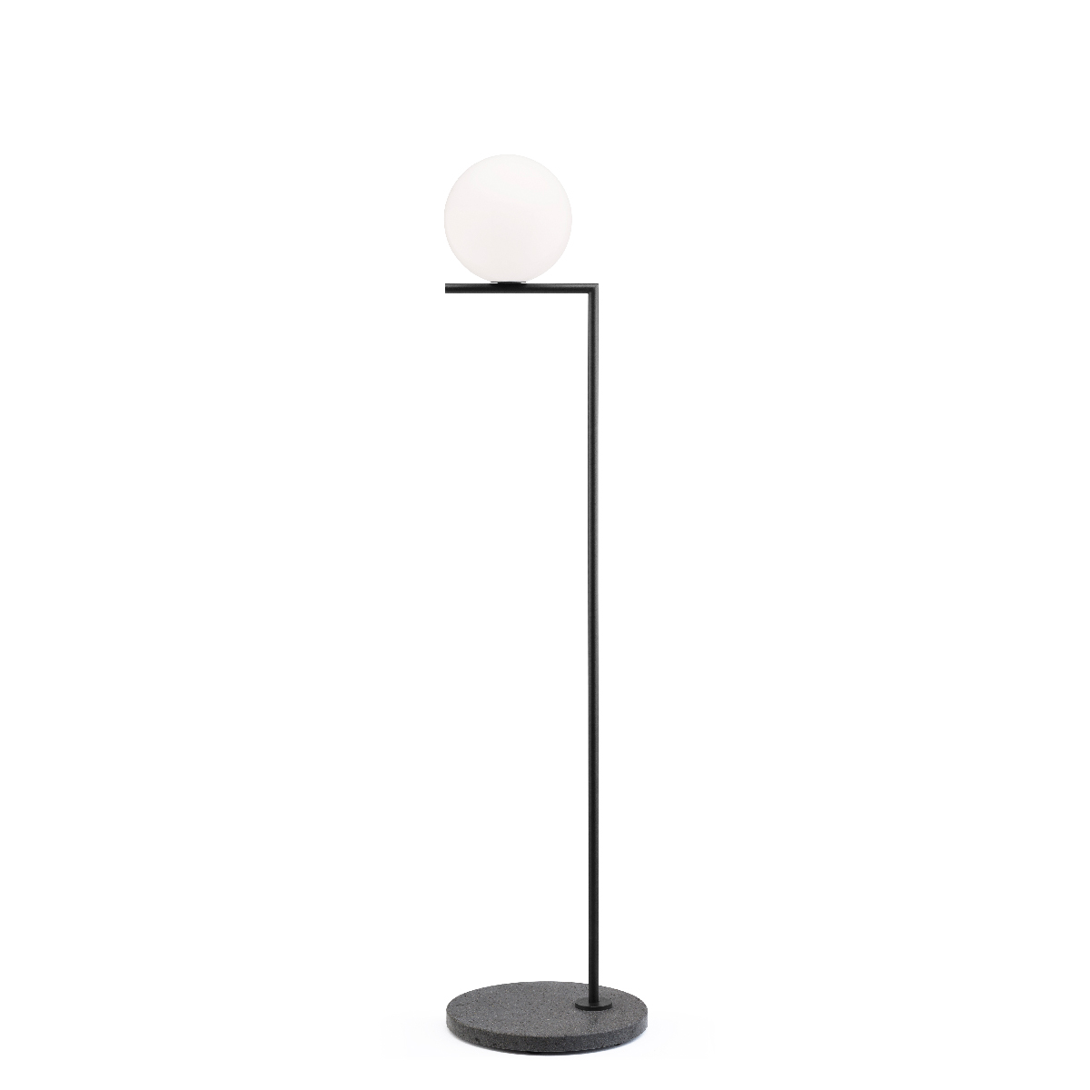 Flos IC F1 Outdoor Stehleuchte, schwarz, Fuß: Black Lava