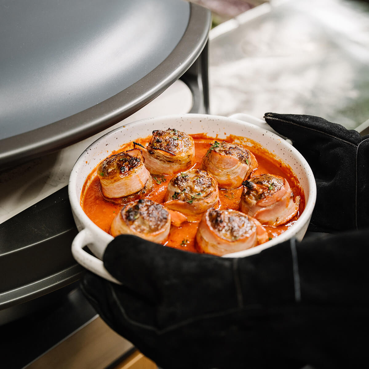 Everdure KILN Pizzaofen, 2 Brenner, rotierend, graphit