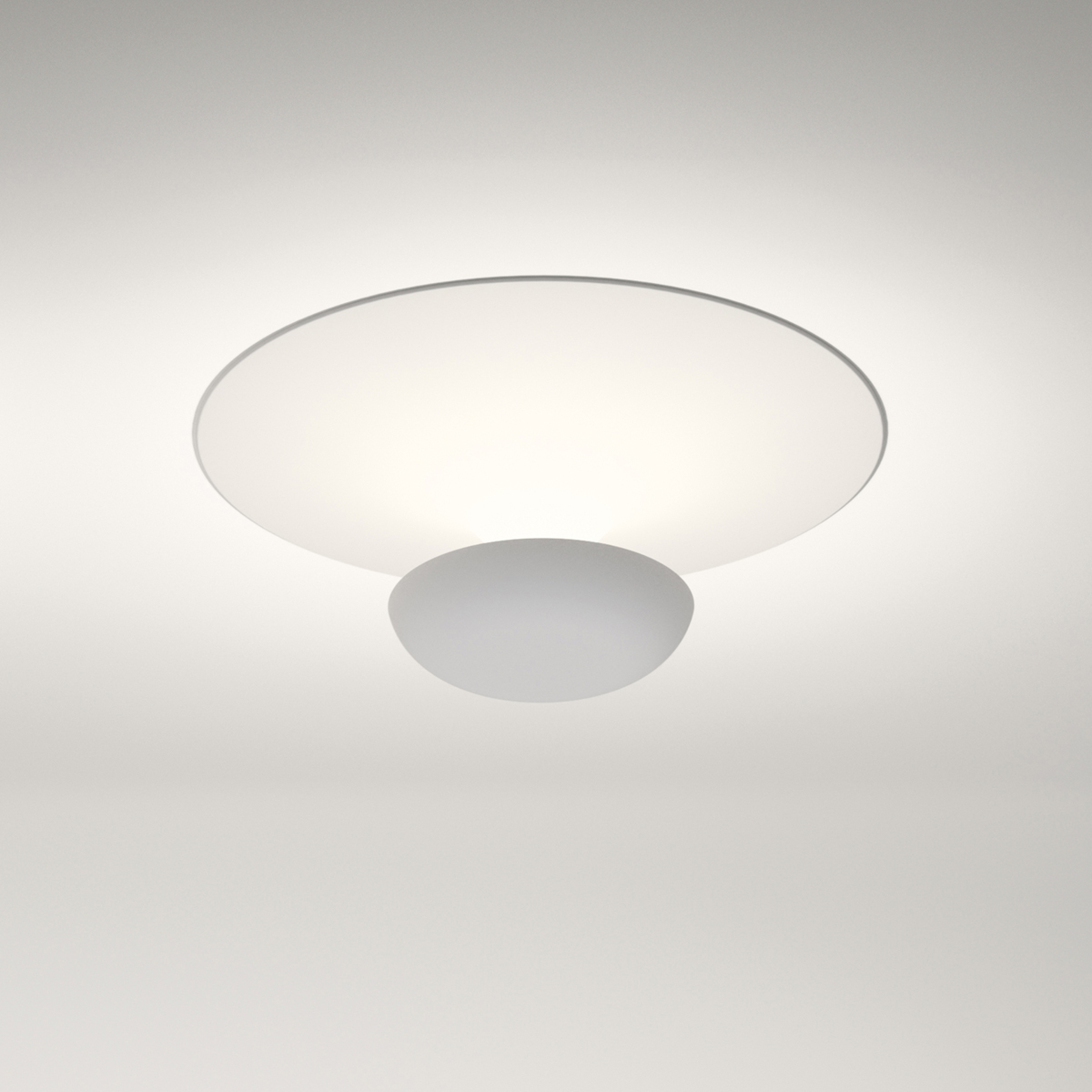 Vibia Funnel 2013 LED Wand- / Deckenleuchte, Ø: 35 cm, weiß