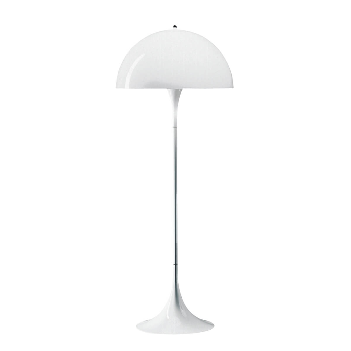 Louis Poulsen Panthella Stehleuchte, Acryl opalweiß – Design by Verner Panton