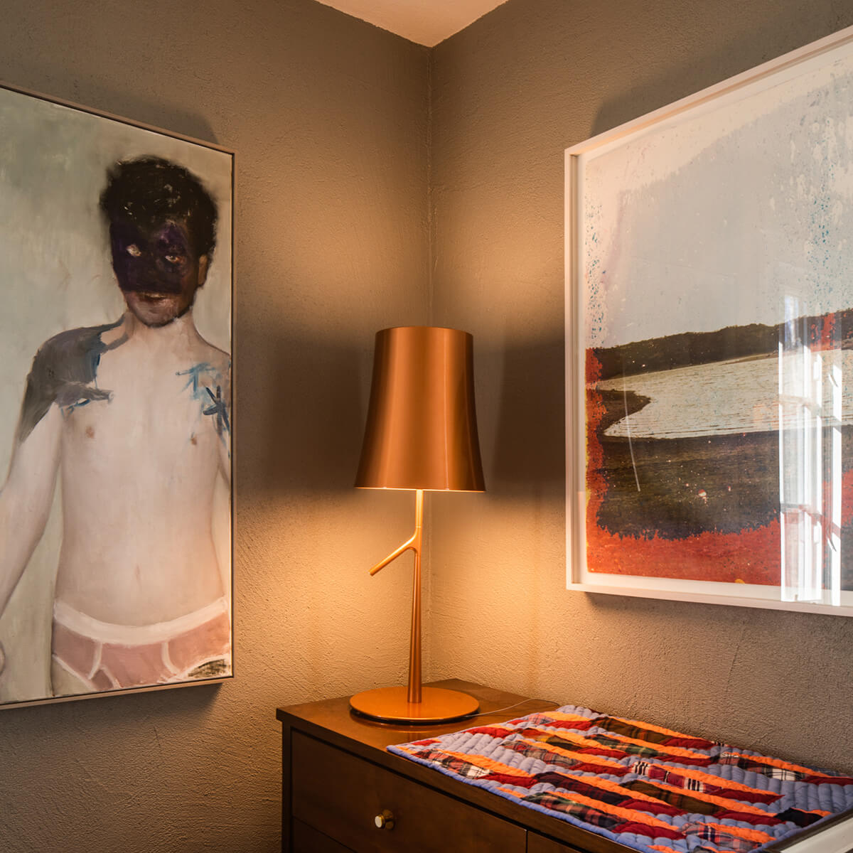 Foscarini Birdie Grande LED Tavolo, rame (Kupfer)