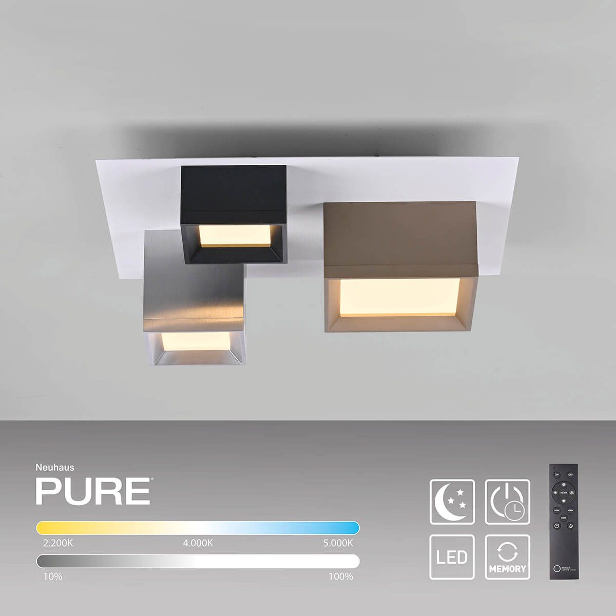 PURE Manhattan LED Deckenleuchte