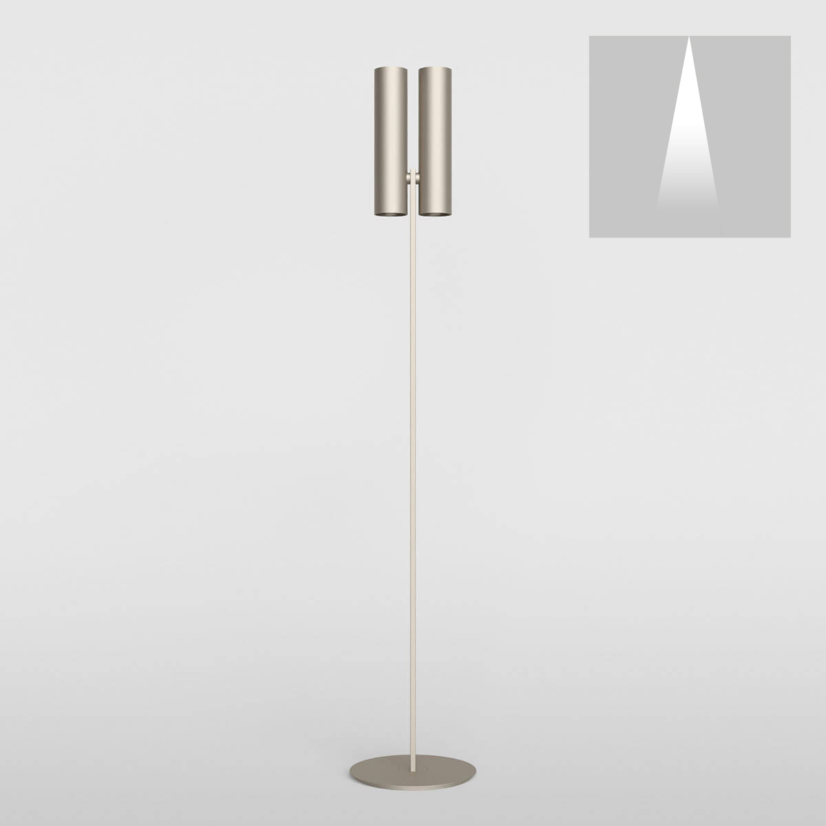 Rotaliana Tobu F1 LED Stehleuchte, Bronze