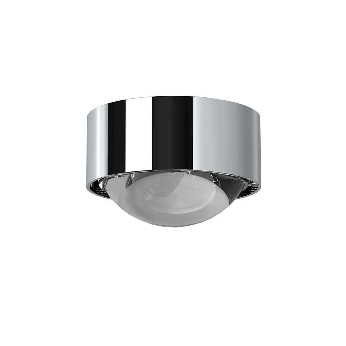 Top Light Puk Mini One Deckenleuchte, Gehäuse, Chrom, mit Linse klar (nicht inbegriffen)