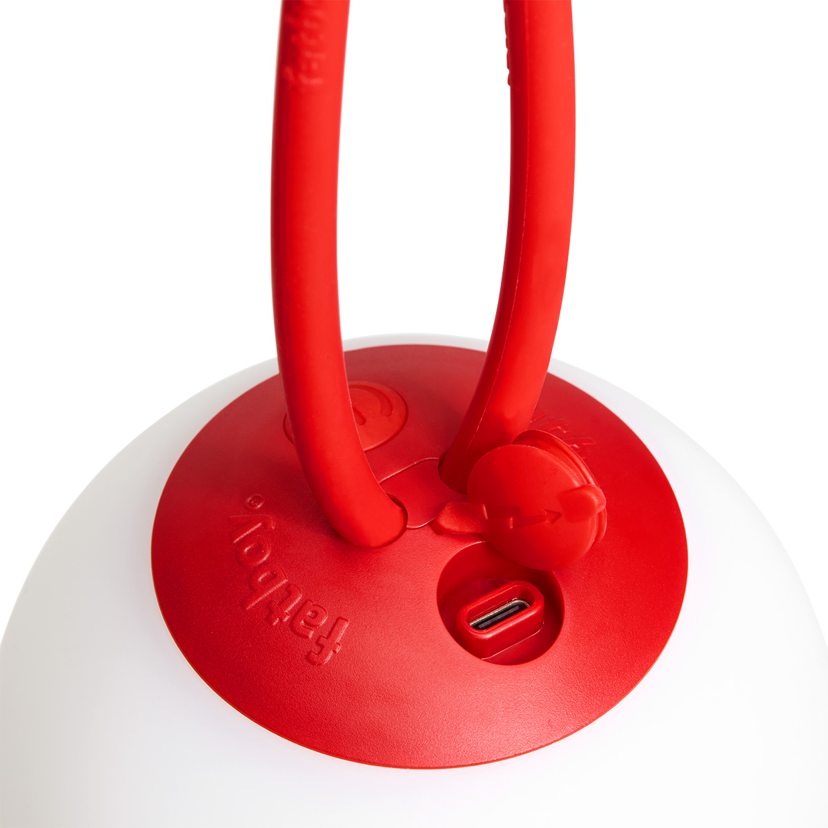 Fatboy Bolleke Mini LED Akku-Pendelleuchte, 3er-Set, rot, USB-Anschluss