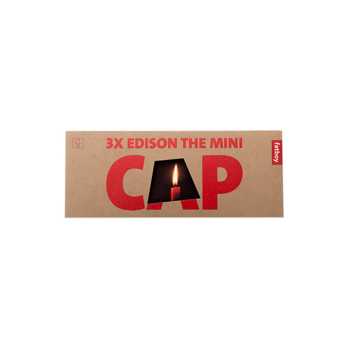 Fatboy Mini Cappie Candles, 3er-Set, für Edison the Mini, mehrfarbig, Verpackung