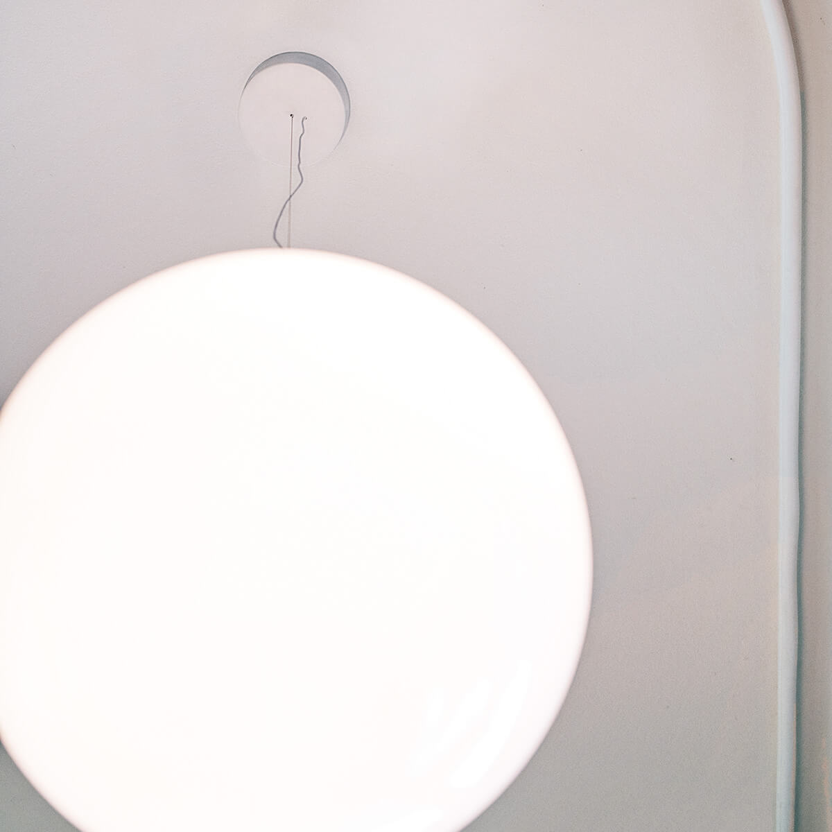 Flos My Sphere Pendelleuchte, weiß matt