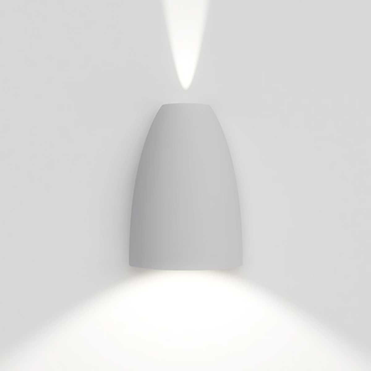 Artemide Outdoor Molla LED Außenwandleuchte, hellgrau