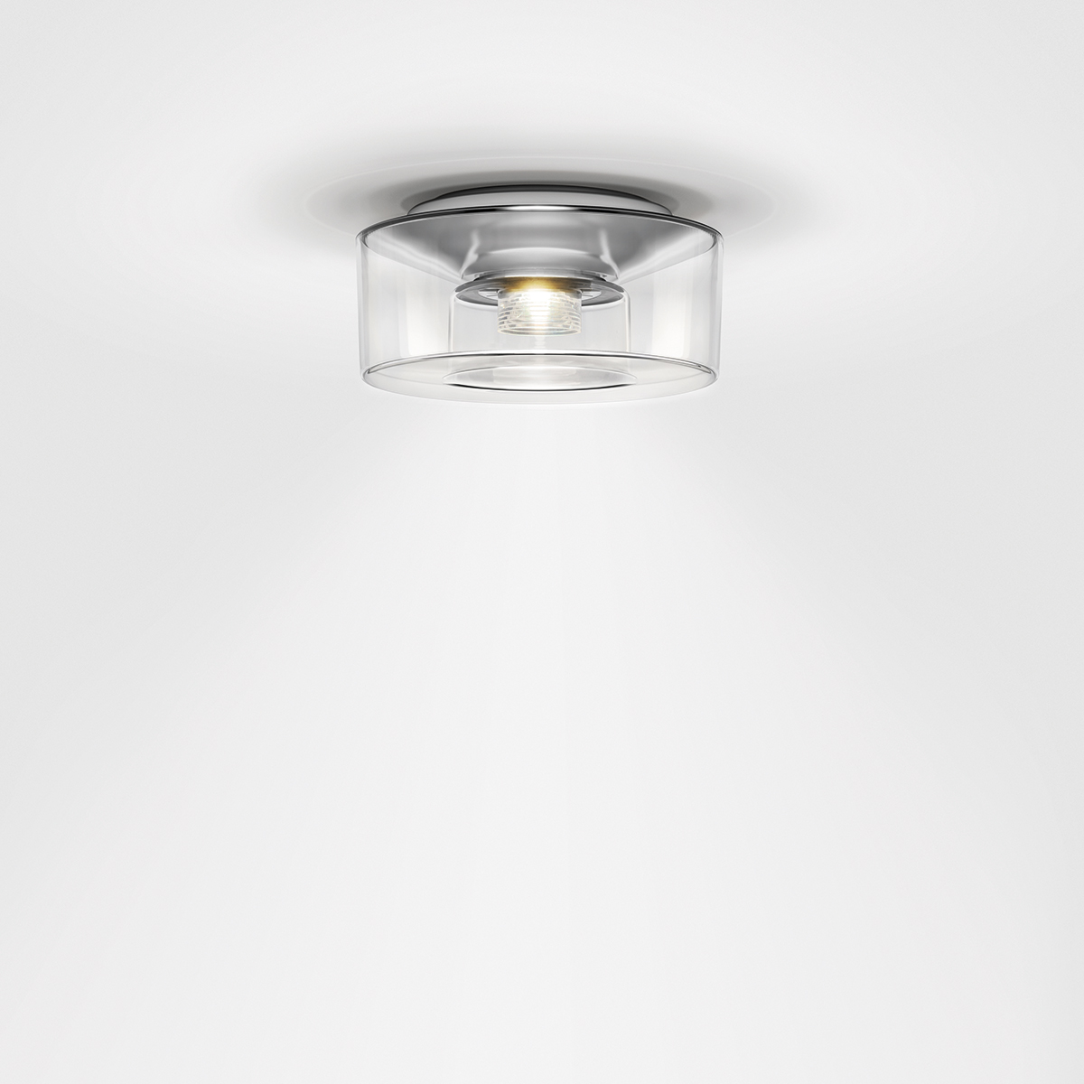 Serien.lighting Curling Ceiling S LED Deckenleuchte, 3000 K, Acryl klar (©serien.lighting)