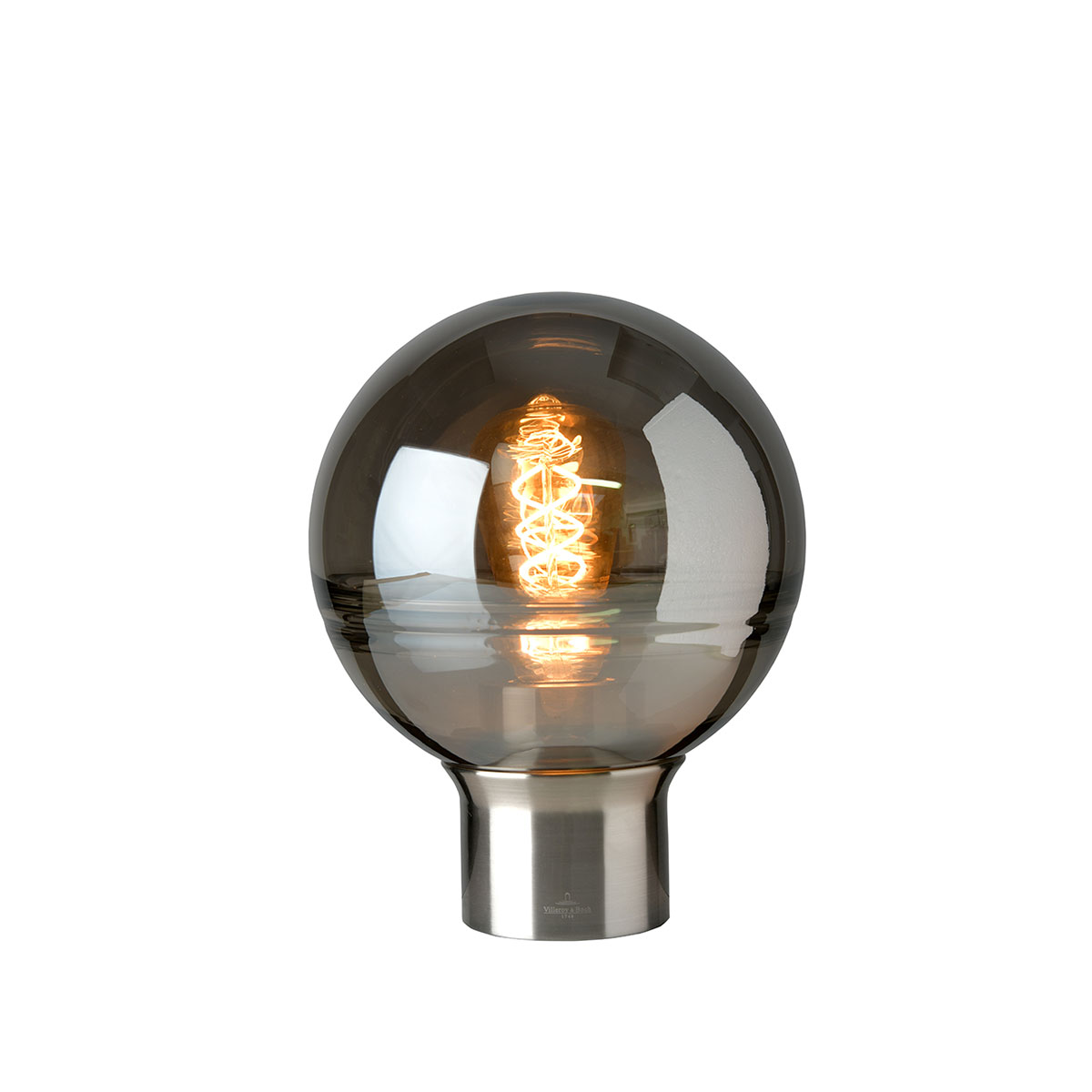 Villeroy & Boch Tokio Tischleuchte, Metall: satin, Glas: rauchfarben Tokio Tischleuchte