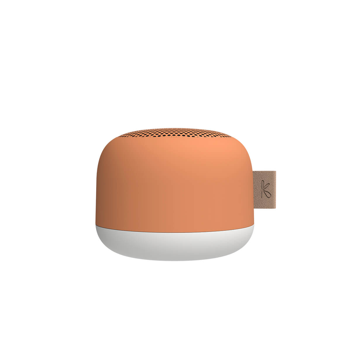 Kreafunk aLIGHT LED Akkuleuchte & Bluetooth Lautsprecher, Waffle orange (ausgeschaltet)