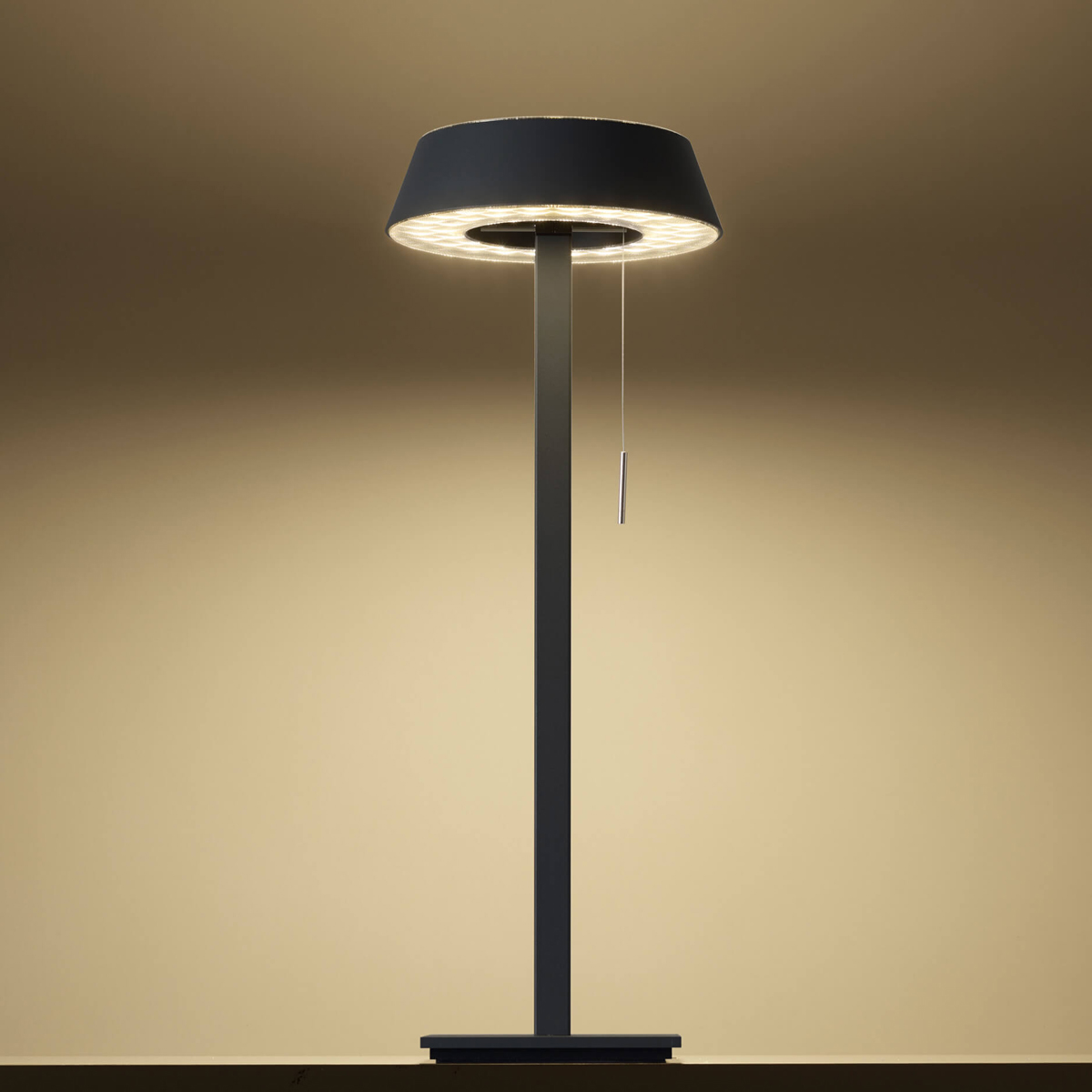 Oligo Glance LED Tischleuchte, gerade, schwarz matt