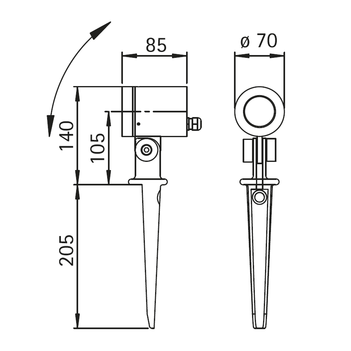 Albert Leuchten 2197 Spießstrahler