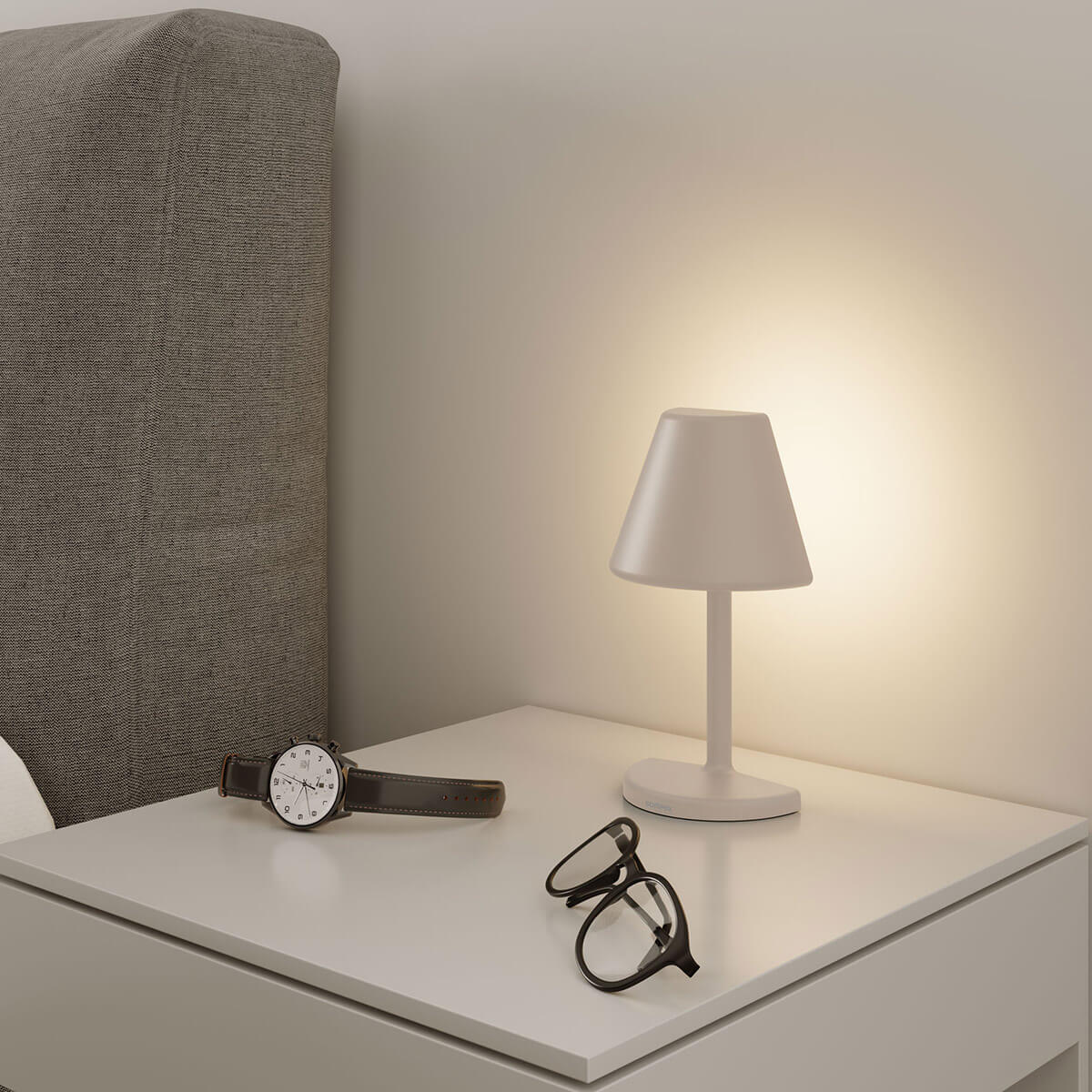 Sompex Twin LED Akkuleuchte, Sand