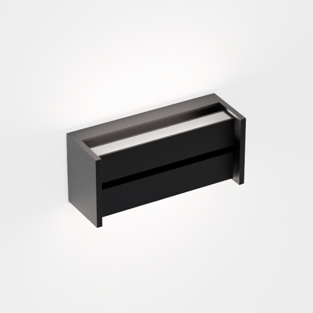 IP44.DE Slat LED Wand- / Deckenleuchte, deep black (schwarz)