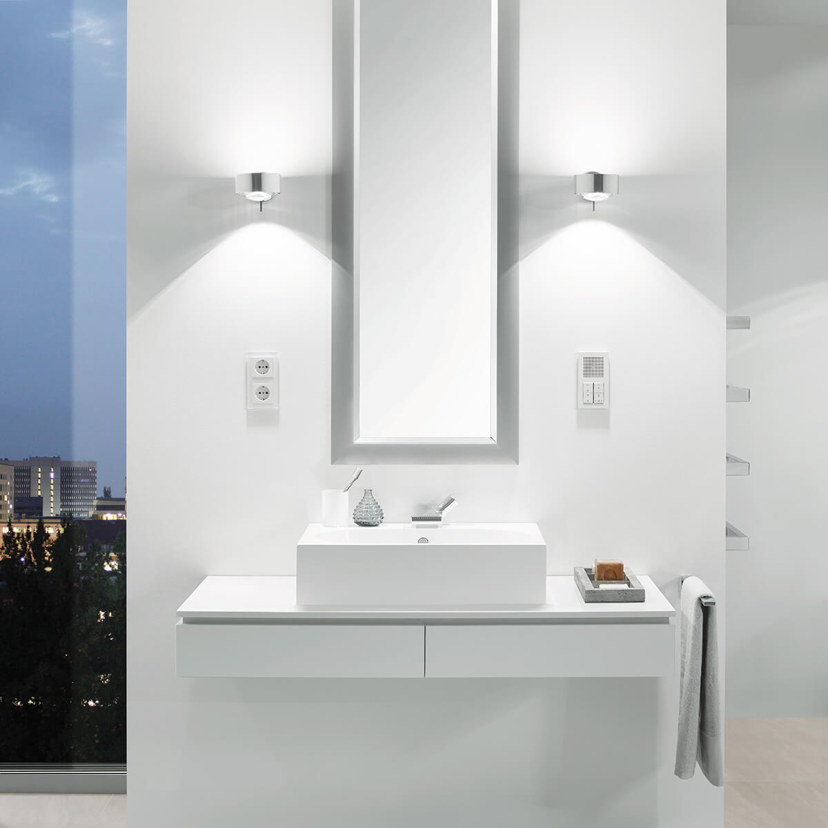 125-top-light-puk-maxx-wall-plus-led-wandleuchte-2-30802-chrom-glas-linse-ambiente-2-1200x1200 Top Light Puk Maxx Wall + LED Wandleuchte, Chrom, mit Glas satiniert / Linse klar