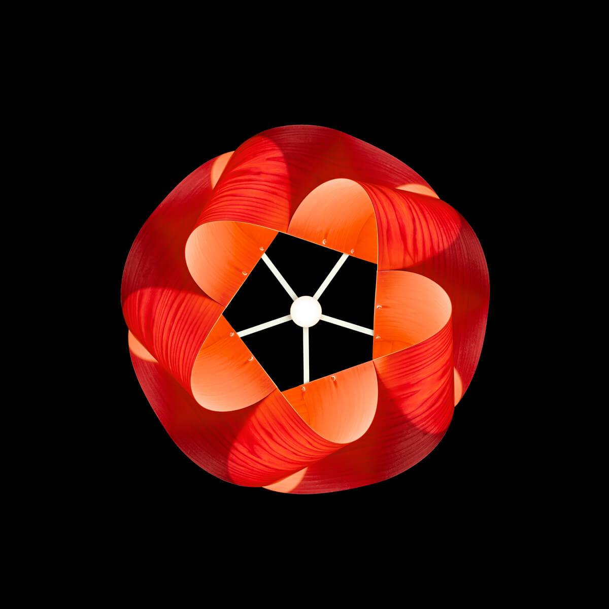 LZF Lamps Swirl Small Pendelleuchte, rot