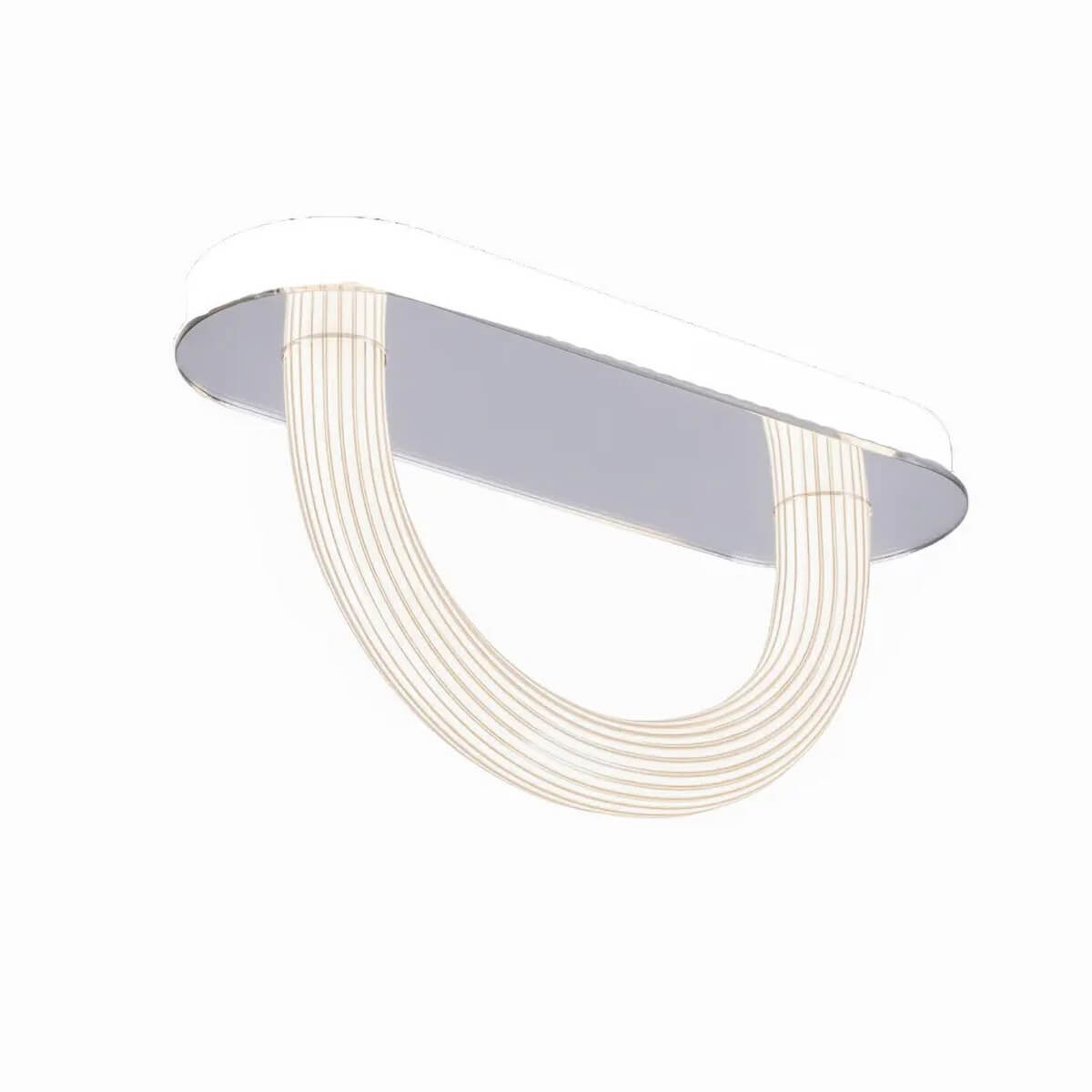 Fontana Arte Oort LED Wand- / Deckenleuchte, Nickel schwarz
